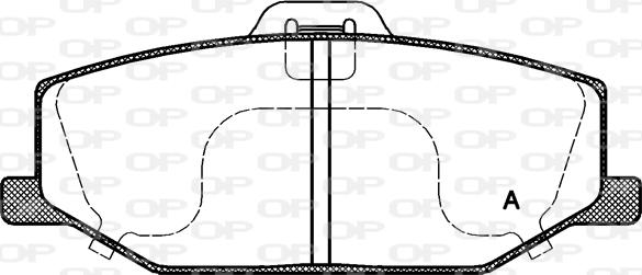 Open Parts BPA0190.10 - Тормозные колодки, дисковые, комплект autospares.lv