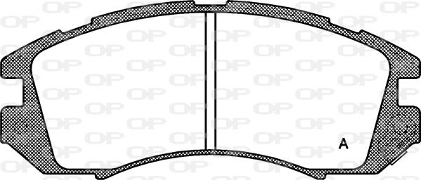 Open Parts BPA0191.12 - Тормозные колодки, дисковые, комплект autospares.lv