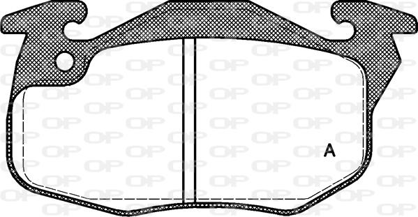 Open Parts BPA0192.10 - Тормозные колодки, дисковые, комплект autospares.lv