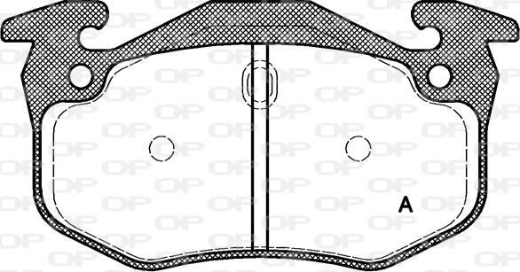 Open Parts BPA0144.70 - Тормозные колодки, дисковые, комплект autospares.lv