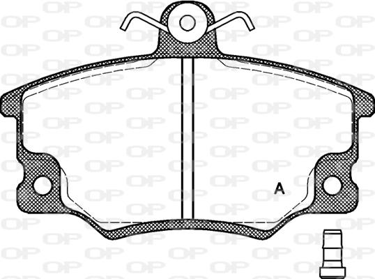 Open Parts BPA0146.14 - Тормозные колодки, дисковые, комплект autospares.lv