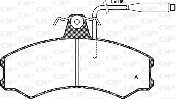 Open Parts BPA0143.02 - Тормозные колодки, дисковые, комплект autospares.lv