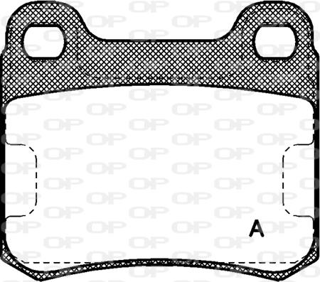 Open Parts BPA0157.00 - Тормозные колодки, дисковые, комплект autospares.lv