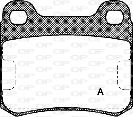 Open Parts BPA0157.10 - Тормозные колодки, дисковые, комплект autospares.lv