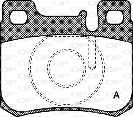 Open Parts BPA0157.20 - Тормозные колодки, дисковые, комплект autospares.lv