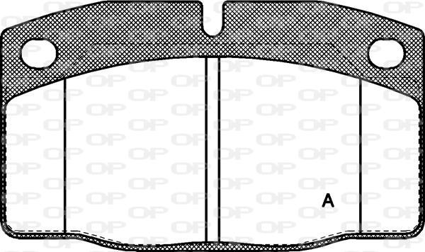 Open Parts BPA0101.20 - Тормозные колодки, дисковые, комплект autospares.lv