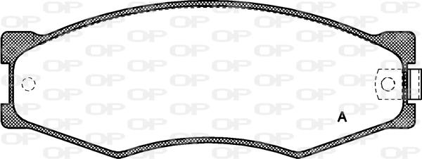 Open Parts BPA0184.02 - Тормозные колодки, дисковые, комплект autospares.lv