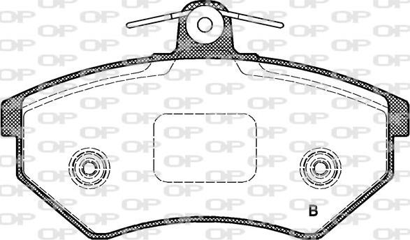 Open Parts BPA0134.62 - Тормозные колодки, дисковые, комплект autospares.lv