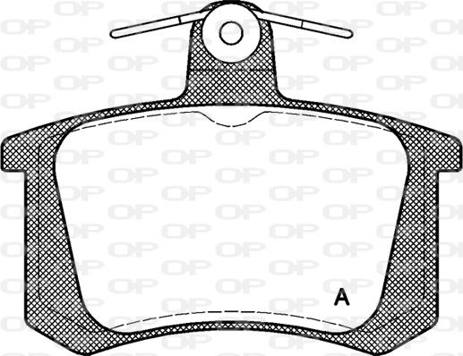 Open Parts BPA0135.20 - Тормозные колодки, дисковые, комплект autospares.lv