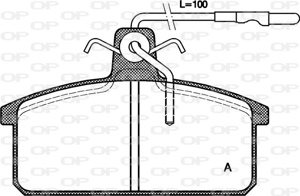 Open Parts BPA0128.32 - Тормозные колодки, дисковые, комплект autospares.lv