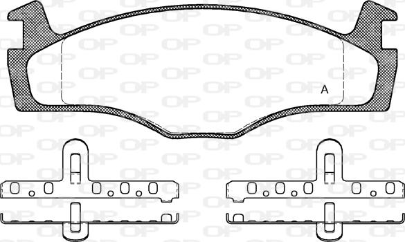 Open Parts BPA0171.10 - Тормозные колодки, дисковые, комплект autospares.lv