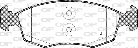 Open Parts BPA0172.52 - Тормозные колодки, дисковые, комплект autospares.lv