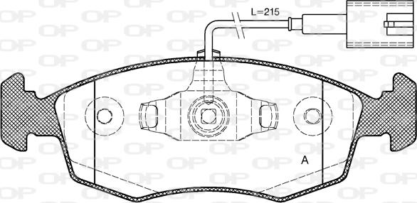 Open Parts BPA0172.52 - Тормозные колодки, дисковые, комплект autospares.lv