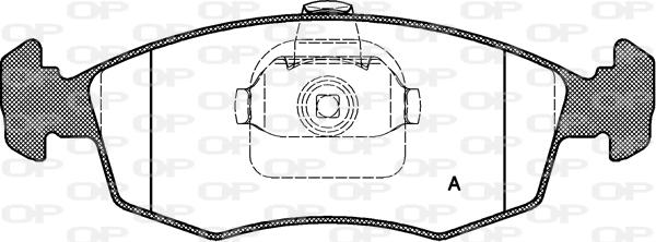 Open Parts BPA0172.10 - Тормозные колодки, дисковые, комплект autospares.lv