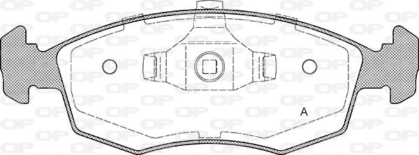 Open Parts BPA0172.34 - Тормозные колодки, дисковые, комплект autospares.lv