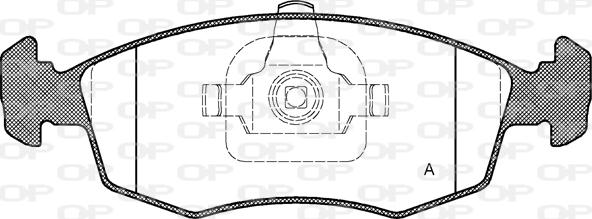 Open Parts BPA0172.35 - Тормозные колодки, дисковые, комплект autospares.lv