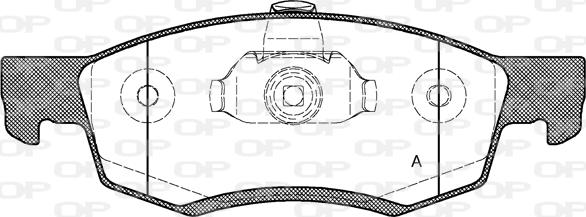 Open Parts BPA0172.32 - Тормозные колодки, дисковые, комплект autospares.lv