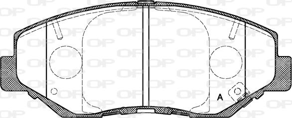 Open Parts BPA0899.00 - Тормозные колодки, дисковые, комплект autospares.lv