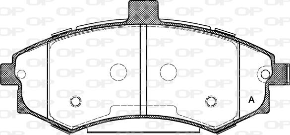 Open Parts BPA0893.02 - Тормозные колодки, дисковые, комплект autospares.lv