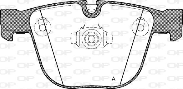 Open Parts BPA0892.00 - Тормозные колодки, дисковые, комплект autospares.lv