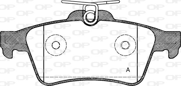 Open Parts BPA0842.20 - Тормозные колодки, дисковые, комплект autospares.lv