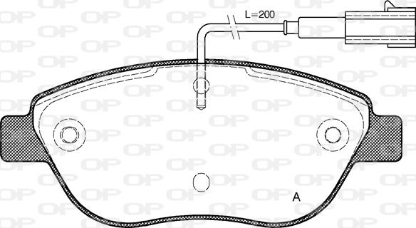 Open Parts BPA0859.01 - Тормозные колодки, дисковые, комплект autospares.lv