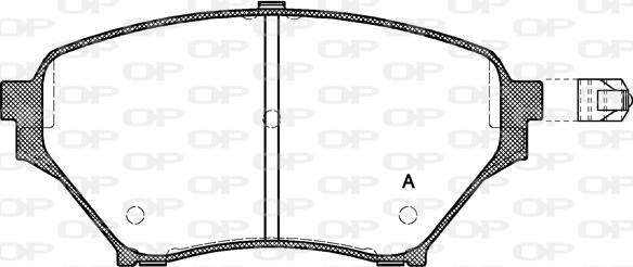 Open Parts BPA0850.02 - Тормозные колодки, дисковые, комплект autospares.lv