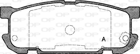 Open Parts BPA0853.02 - Тормозные колодки, дисковые, комплект autospares.lv