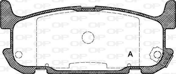 Open Parts BPA0853.12 - Тормозные колодки, дисковые, комплект autospares.lv