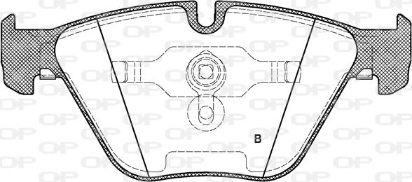 Open Parts BPA0857.00 - Тормозные колодки, дисковые, комплект autospares.lv