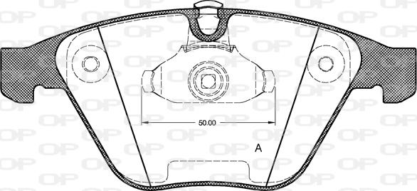 Open Parts BPA0857.00 - Тормозные колодки, дисковые, комплект autospares.lv