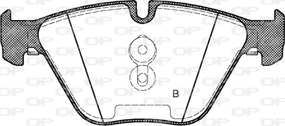 Open Parts BPA0857.10 - Тормозные колодки, дисковые, комплект autospares.lv