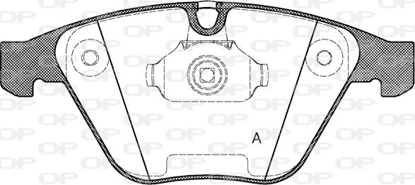 Open Parts BPA0857.30 - Тормозные колодки, дисковые, комплект autospares.lv