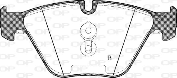 Open Parts BPA0857.30 - Тормозные колодки, дисковые, комплект autospares.lv