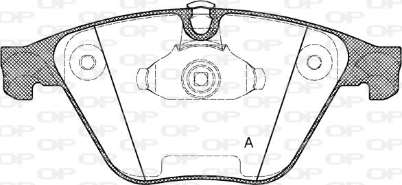 Open Parts BPA0857.20 - Тормозные колодки, дисковые, комплект autospares.lv