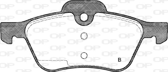 Open Parts BPA0864.00 - Тормозные колодки, дисковые, комплект autospares.lv