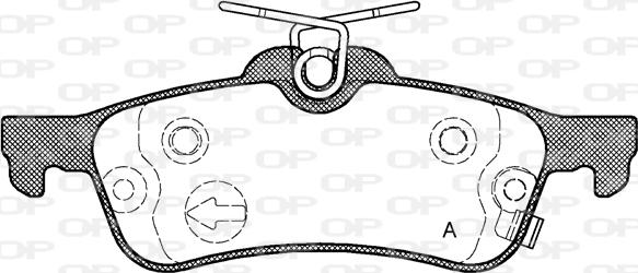 Open Parts BPA0862.02 - Тормозные колодки, дисковые, комплект autospares.lv