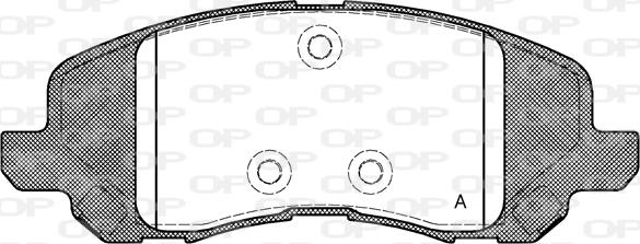 Open Parts BPA0804.20 - Тормозные колодки, дисковые, комплект autospares.lv