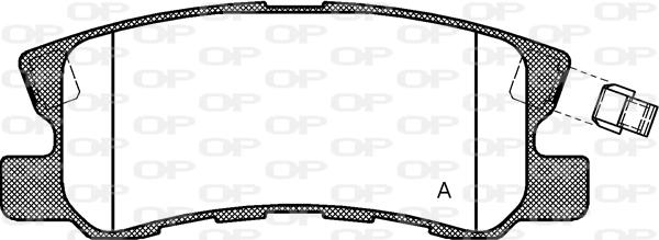 Open Parts BPA0803.02 - Тормозные колодки, дисковые, комплект autospares.lv