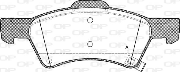 Open Parts BPA0810.02 - Тормозные колодки, дисковые, комплект autospares.lv