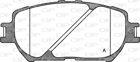 Open Parts BPA0884.00 - Тормозные колодки, дисковые, комплект autospares.lv