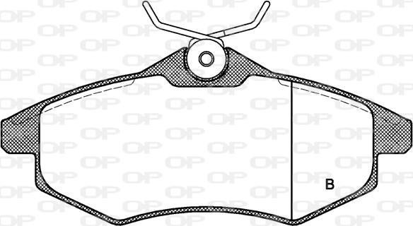 Open Parts BPA0881.00 - Тормозные колодки, дисковые, комплект autospares.lv