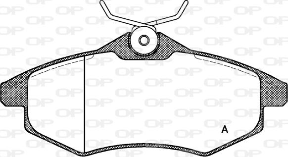 Open Parts BPA0881.00 - Тормозные колодки, дисковые, комплект autospares.lv