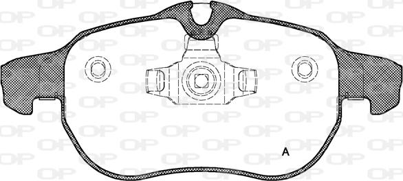 Open Parts BPA0888.00 - Тормозные колодки, дисковые, комплект autospares.lv