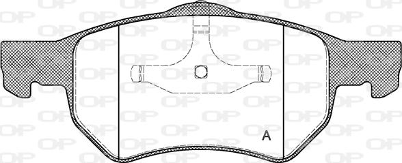 Open Parts BPA0882.00 - Тормозные колодки, дисковые, комплект autospares.lv