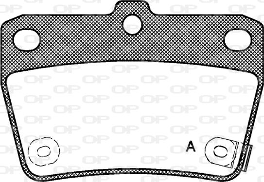 Open Parts BPA0839.02 - Тормозные колодки, дисковые, комплект autospares.lv