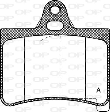 Open Parts BPA0830.00 - Тормозные колодки, дисковые, комплект autospares.lv