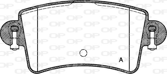 Open Parts BPA0833.00 - Тормозные колодки, дисковые, комплект autospares.lv