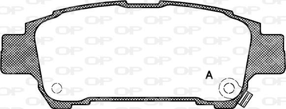 Open Parts BPA0820.02 - Тормозные колодки, дисковые, комплект autospares.lv