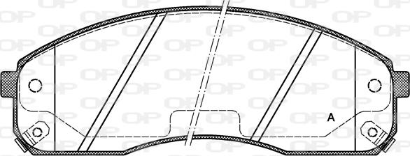 Open Parts BPA0821.02 - Тормозные колодки, дисковые, комплект autospares.lv